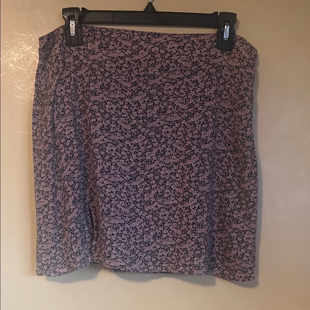 American Eagle Outfitters Purple Floral Mini Skirt